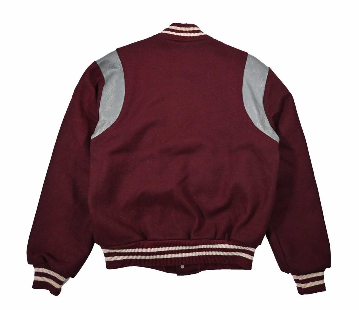 画像2: Used Butwin Melton/Leather Varsity Jacket made in USA (2)