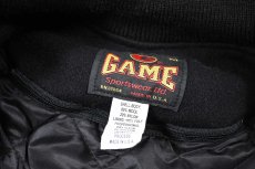 画像6: Deadstock Game Melton/Leather Varsity Jacket made in USA (6)