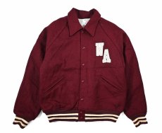 画像1: Used Felco Top of the Line Melton Varsity Jacket made in USA (1)