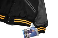 画像4: Deadstock Game Melton/Leather Varsity Jacket made in USA (4)