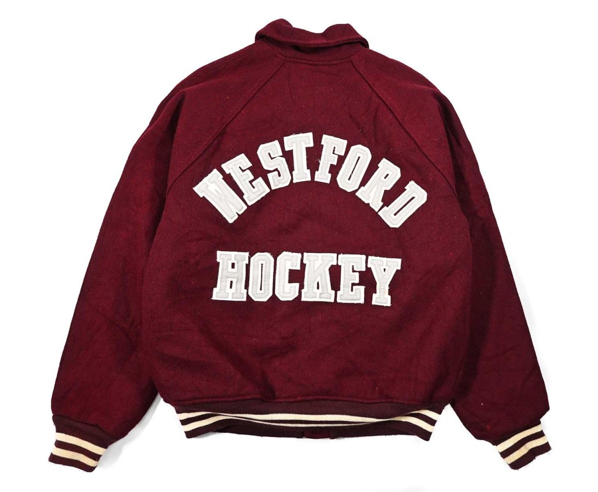 画像2: Used Felco Top of the Line Melton Varsity Jacket made in USA (2)