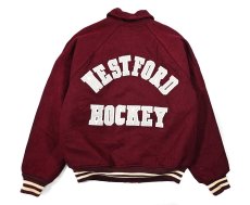 画像2: Used Felco Top of the Line Melton Varsity Jacket made in USA (2)