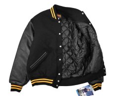 画像5: Deadstock Game Melton/Leather Varsity Jacket made in USA (5)
