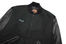 画像3: Used Game Melton/Leather Varsity Jacket made in USA (3)