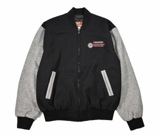 00s SUMAC レザースタジャン　damage done 中古・古着通販】SUMAC (スマック) レザースリーブスタジャン ブラック