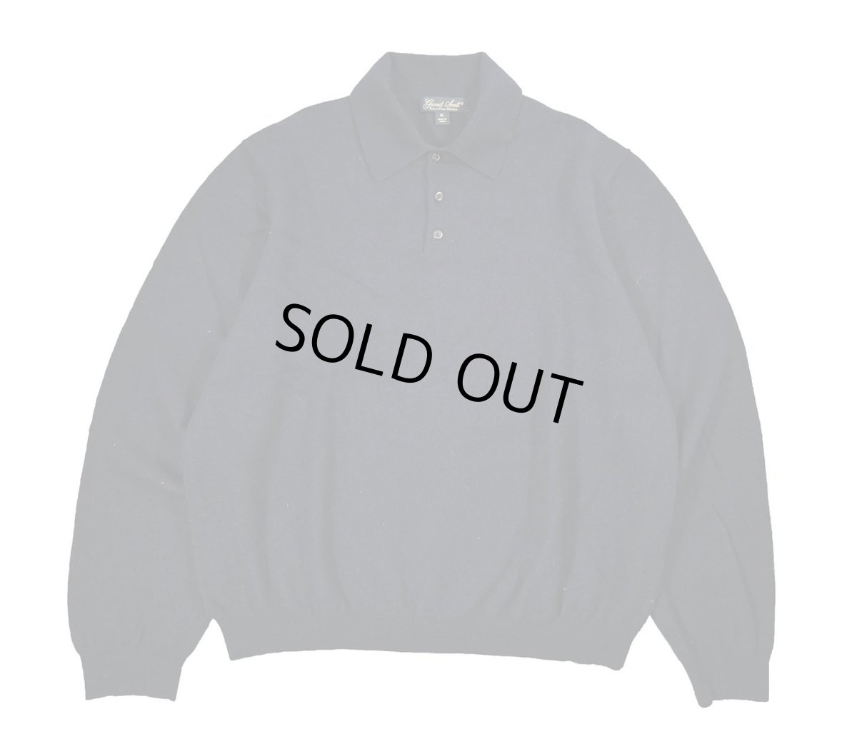 画像1: Used Brooks Brothers High Gauge Merino Wool Knit Polo Navy (1)