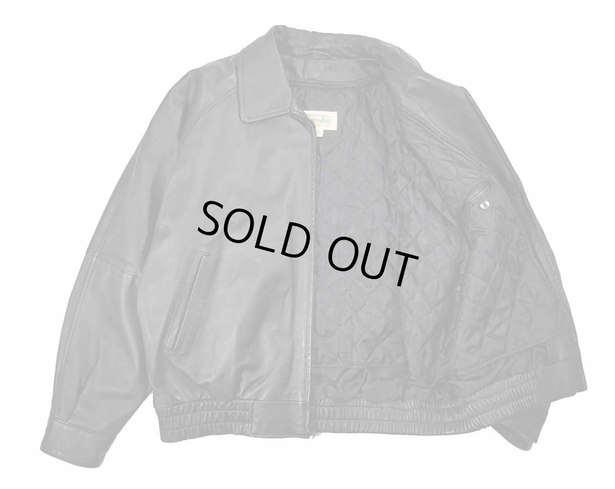 画像5: Used St John's Bay Leather Jacket Black (5)