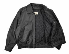 画像5: Used St John's Bay Leather Jacket Black (5)