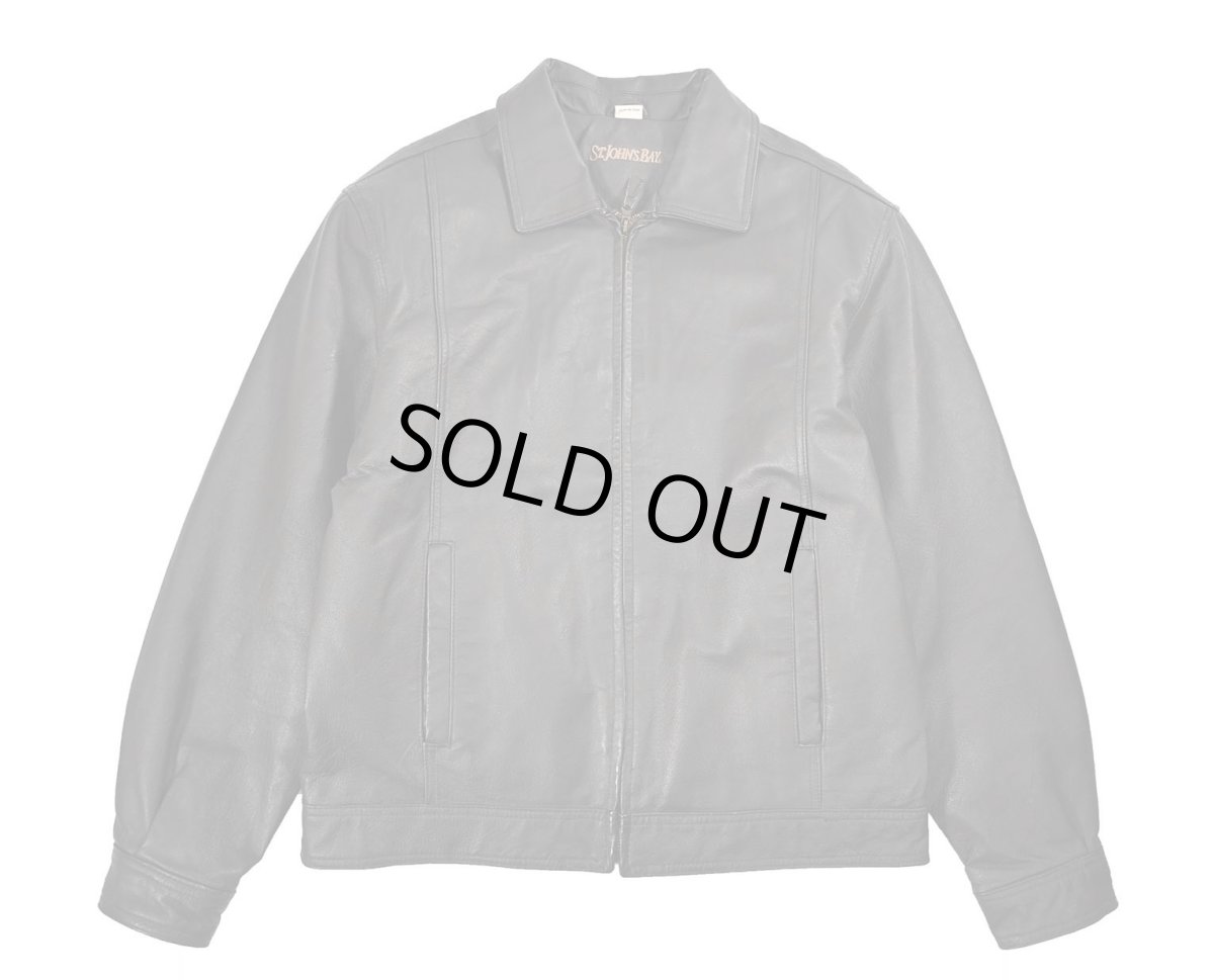 画像1: Used St John's Bay Leather Jacket Brown (1)