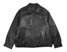 画像1: Used St John's Bay Leather Jacket Black (1)