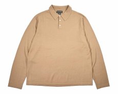 画像1: Used Banana Republic High Gauge Merino Wool Knit Polo Camel (1)