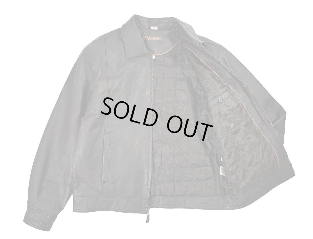 画像5: Used St John's Bay Leather Jacket Brown (5)