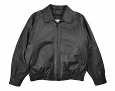 画像1: Used St John's Bay Leather Jacket Black (1)