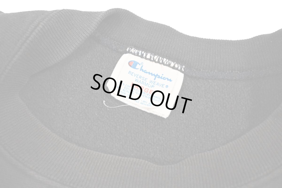 画像5: 80s Used Champion Reverse Weave Sweat Shirt Black made in USA (5)