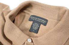 画像4: Used Banana Republic High Gauge Merino Wool Knit Polo Camel (4)
