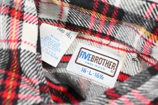 画像4: 70s-80s Deadstock Five Brother Flannel Shirt made in USA (4)