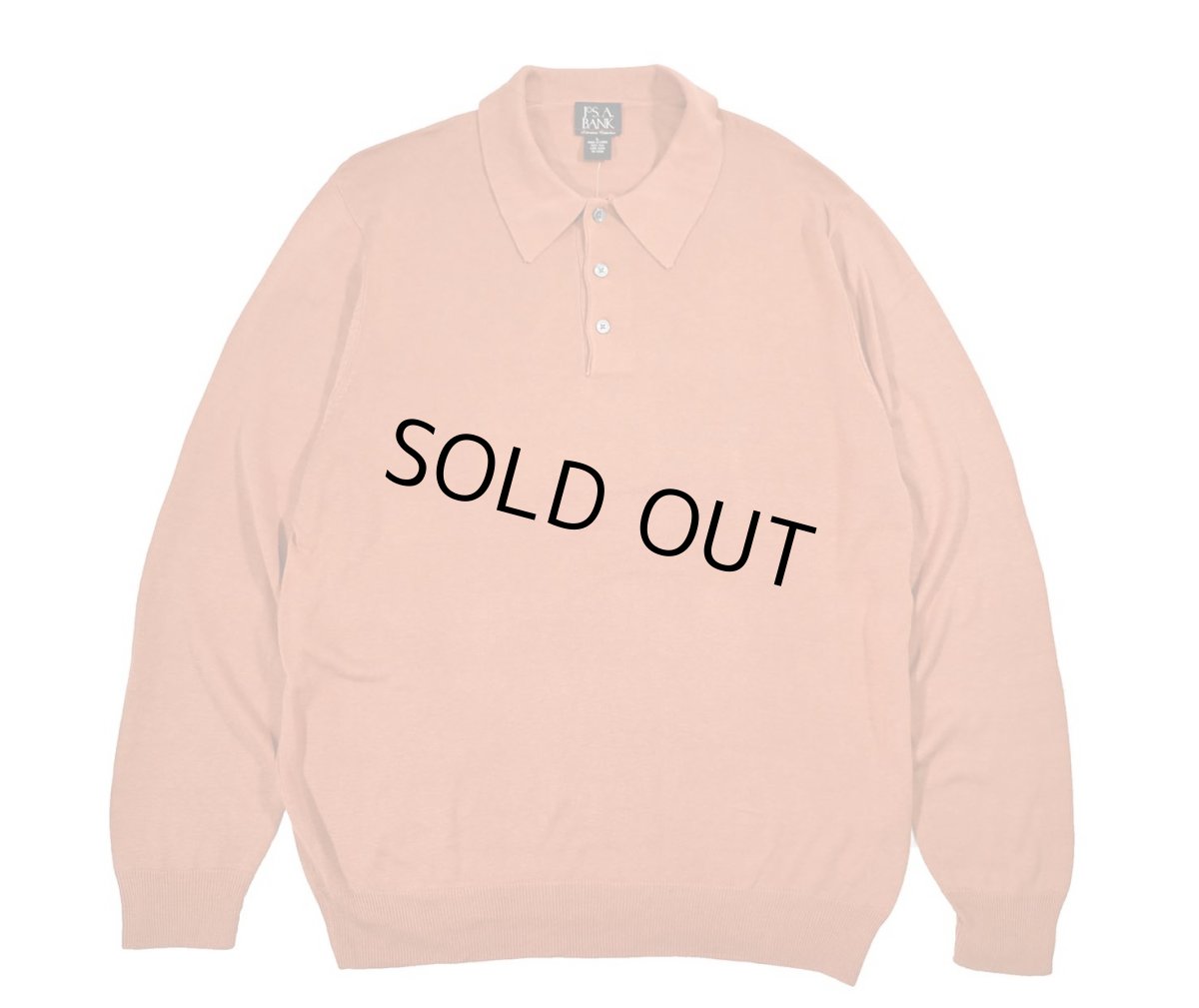 画像1: Deadstock Jos.A.Bank High Gauge Silk Knit Polo Red Brown (1)