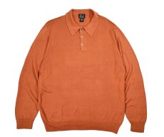 画像1: Deadstock Jos.A.Bank High Gauge Silk Knit Polo Red Brown (1)