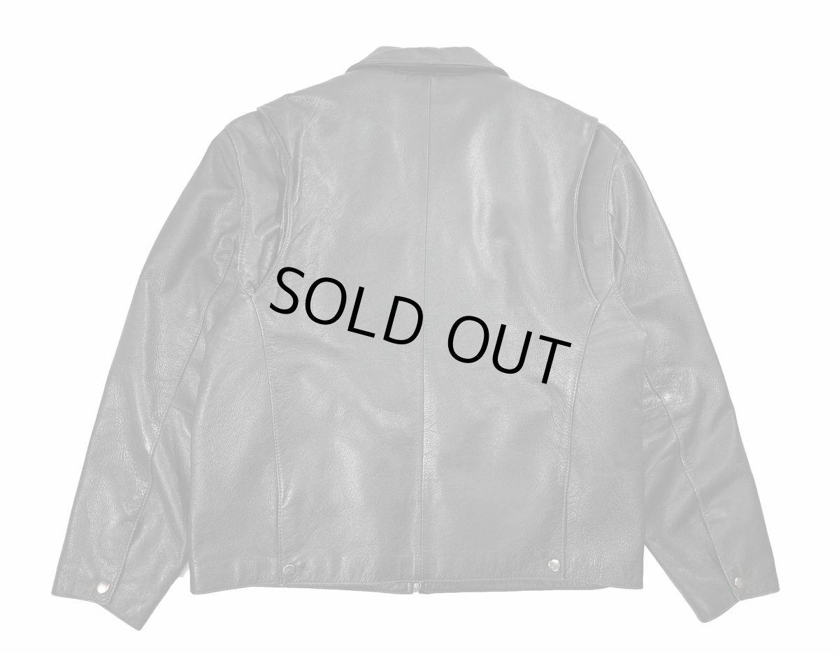 画像2: Used St John's Bay Leather Jacket Black (2)