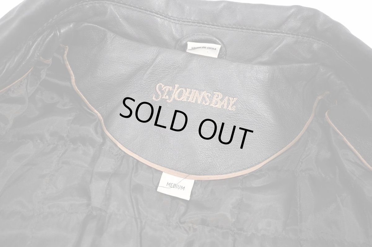 画像6: Used St John's Bay Leather Jacket Brown (6)