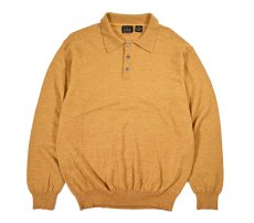 画像1: Used Jos.A.Bank High Gauge Merino Wool Knit Polo Yellow (1)