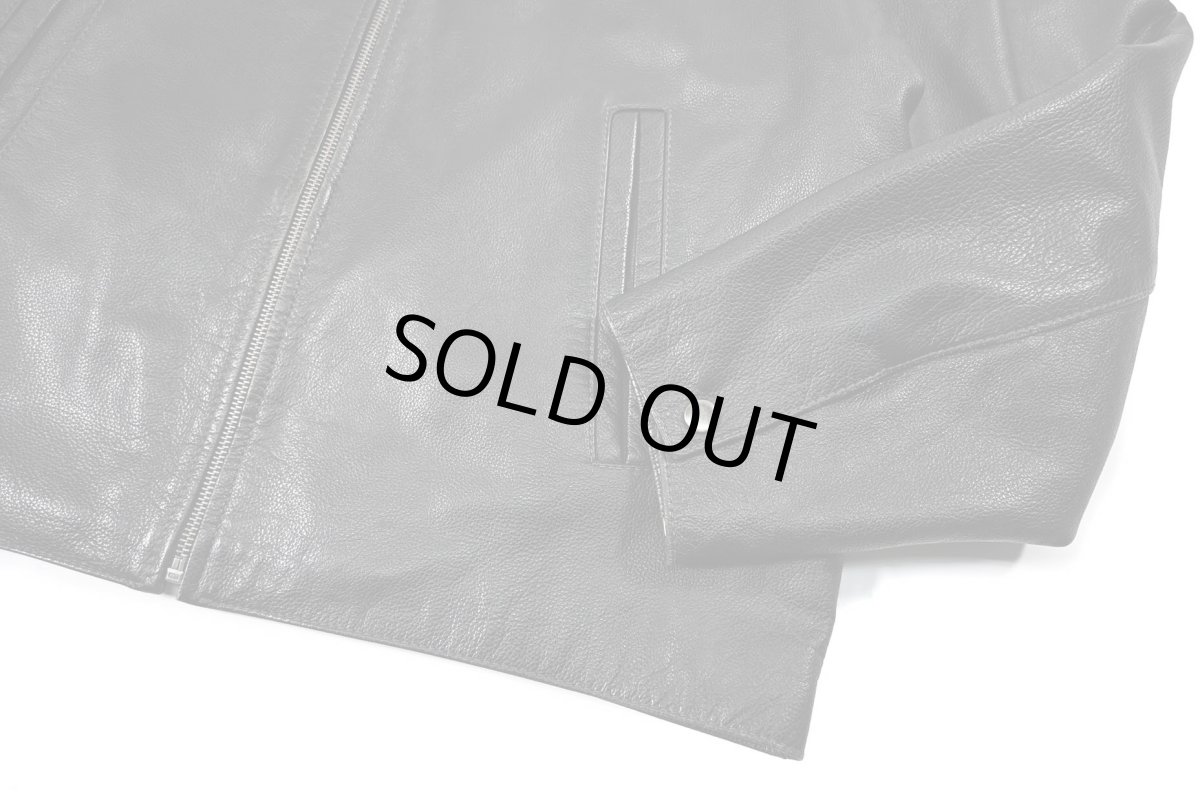 画像4: Used St John's Bay Leather Jacket Black (4)