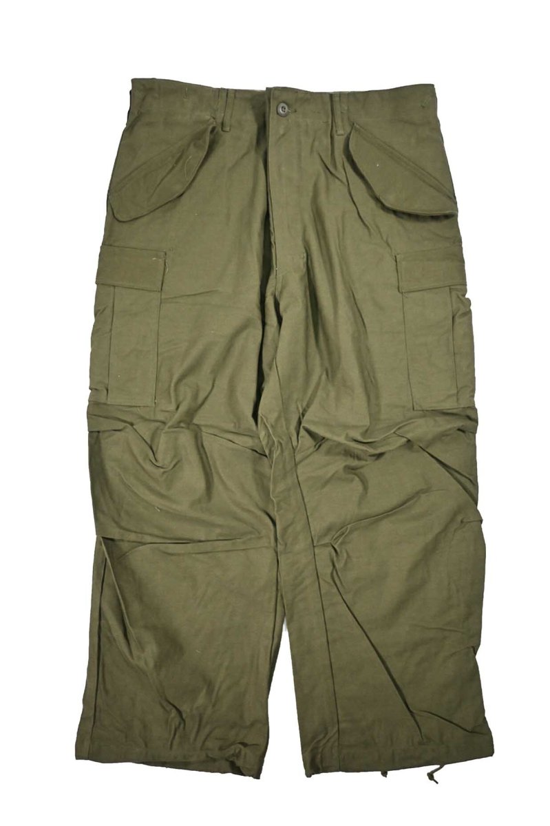 画像1: 60s Deadstock Us Army M-65 Field Pants Olive Aluminum Zipper (1)