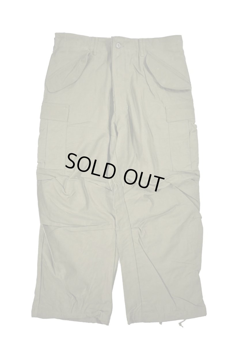 画像1: 60s Deadstock Us Army M-65 Field Pants Olive Aluminum Zipper (1)