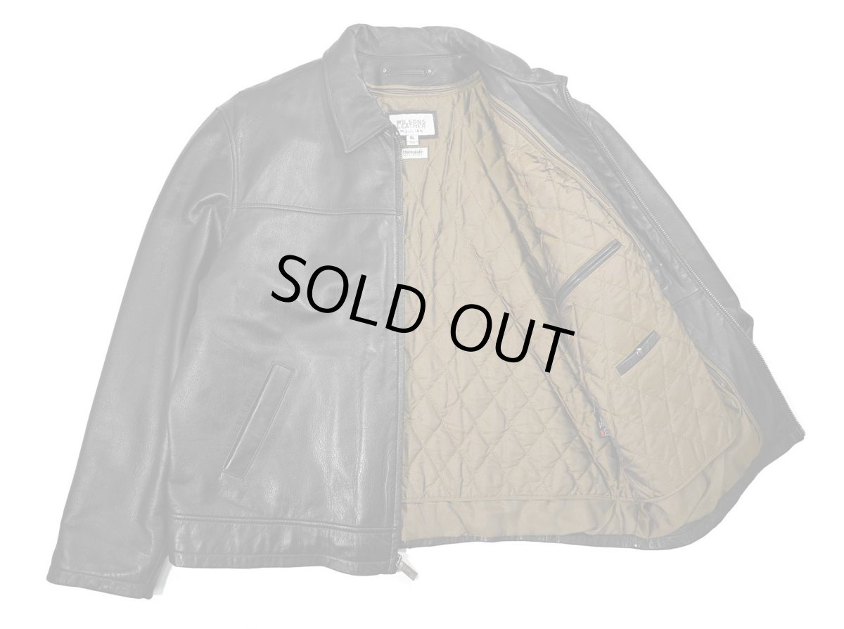 画像5: Used Wilsons M.Julian Leather Jacket Black (5)