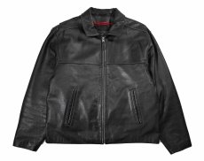 画像1: Used St John's Bay Leather Jacket Black (1)