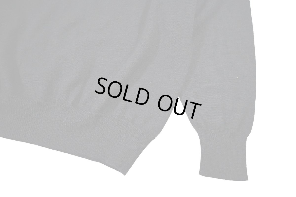 画像3: Used Linea Uomo High Gauge Merino Wool Knit Polo Black (3)