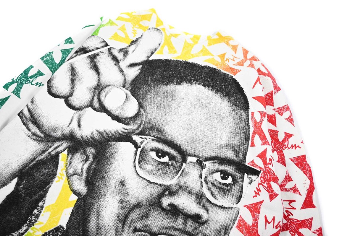 画像3: 80s Deadstock Raglan Sleeve Sweat Shirt "Malcolm X" (3)