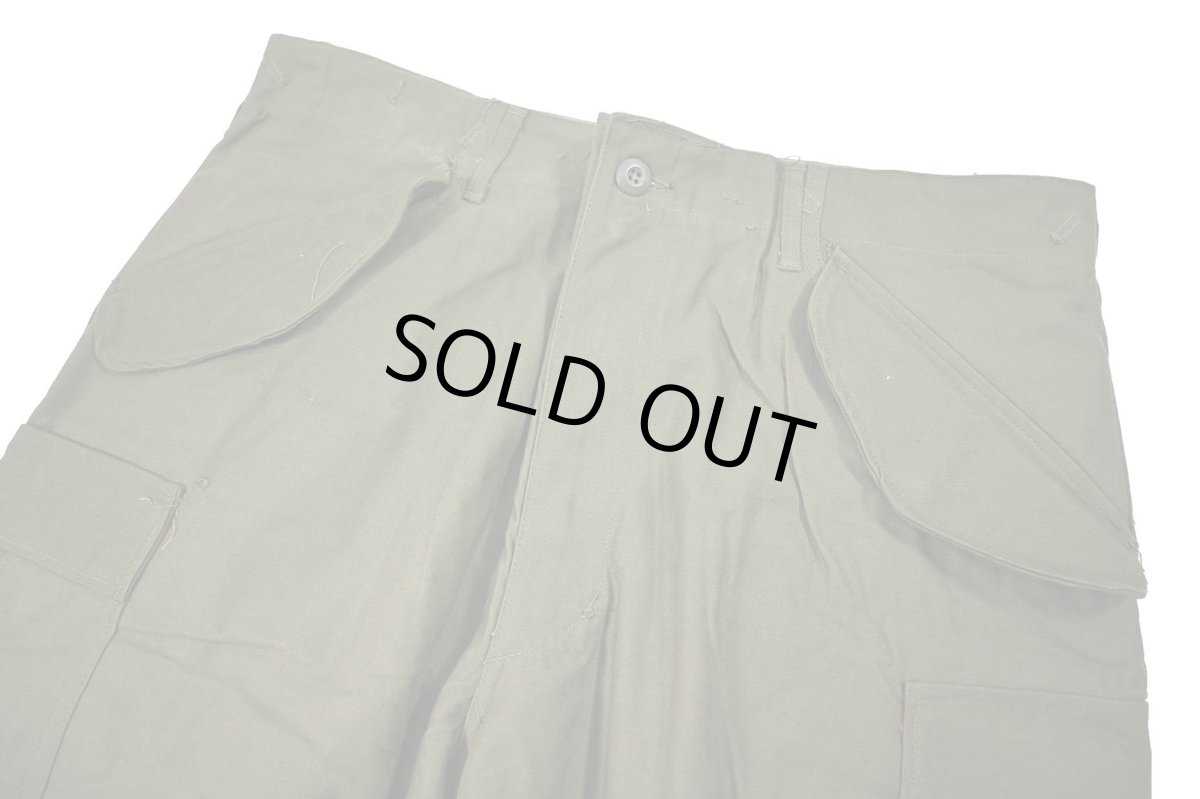画像2: 60s Deadstock Us Army M-65 Field Pants Olive Aluminum Zipper (2)
