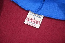 画像4: Deadstock Camber Zip Sweat Hoodie Burgundy/Blue (4)
