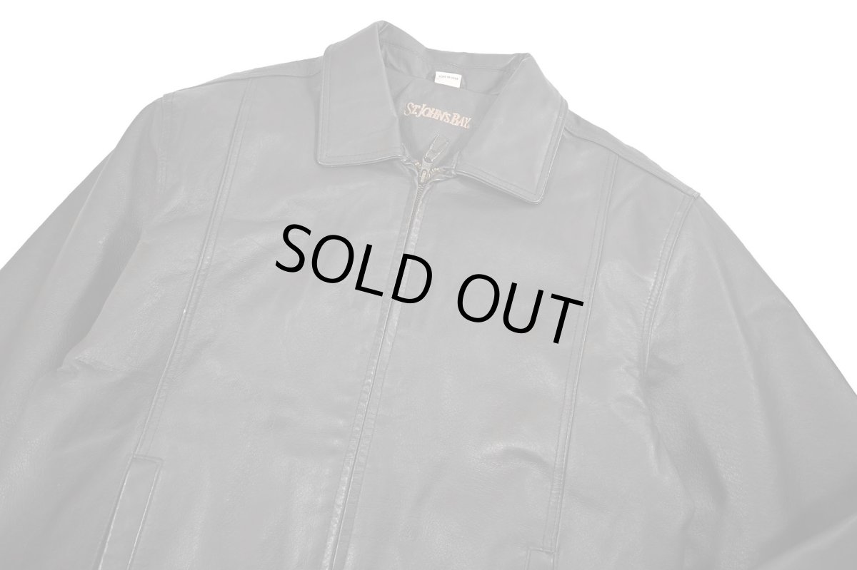 画像3: Used St John's Bay Leather Jacket Brown (3)