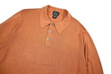 画像2: Deadstock Jos.A.Bank High Gauge Silk Knit Polo Red Brown (2)