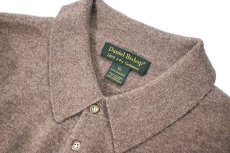 画像4: Used Daniel Bishop High Gauge Cashmere Knit Polo Brown (4)