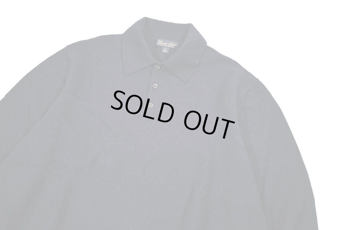 画像2: Used Brooks Brothers High Gauge Merino Wool Knit Polo Navy (2)