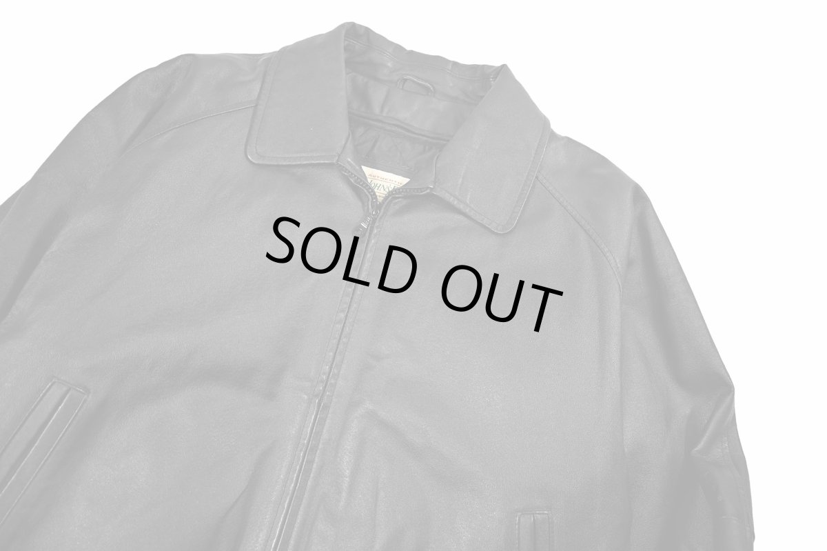 画像3: Used St John's Bay Leather Jacket Black (3)