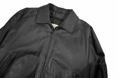 画像3: Used St John's Bay Leather Jacket Black (3)
