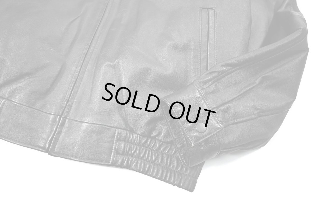 画像4: Used St John's Bay Leather Jacket Black (4)