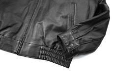 画像4: Used St John's Bay Leather Jacket Black (4)