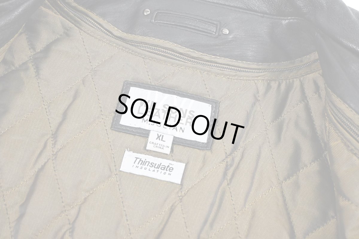 画像6: Used Wilsons M.Julian Leather Jacket Black (6)