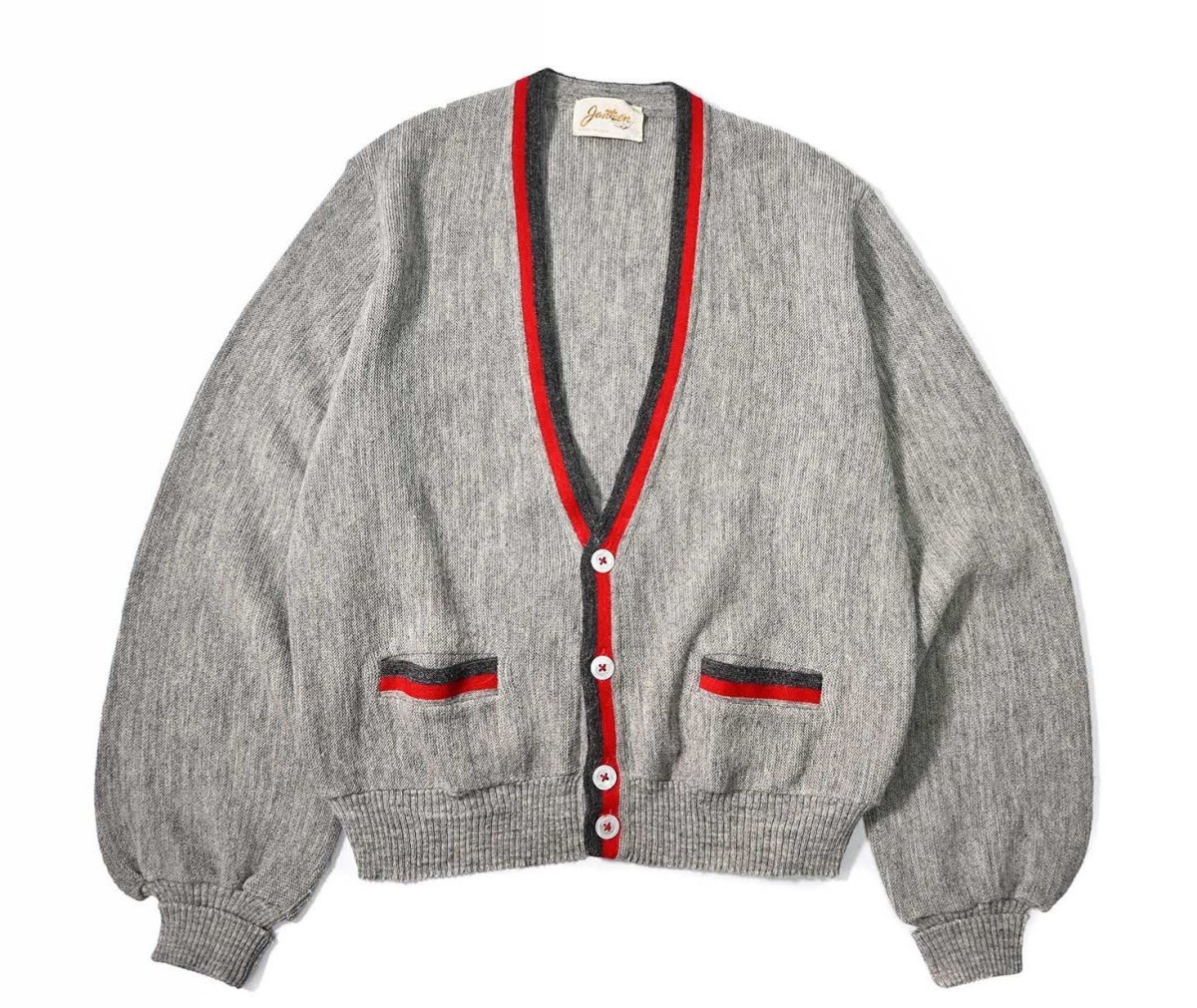 画像1: Used Jantzen Acrylic Knit Cardigan made in USA (1)