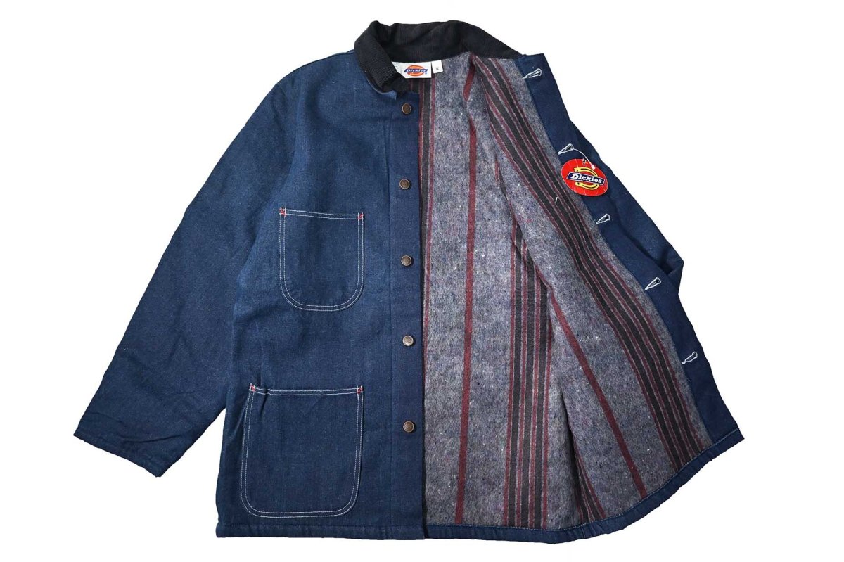 画像4: Deadstock Dickies Denim Chore Coat (4)