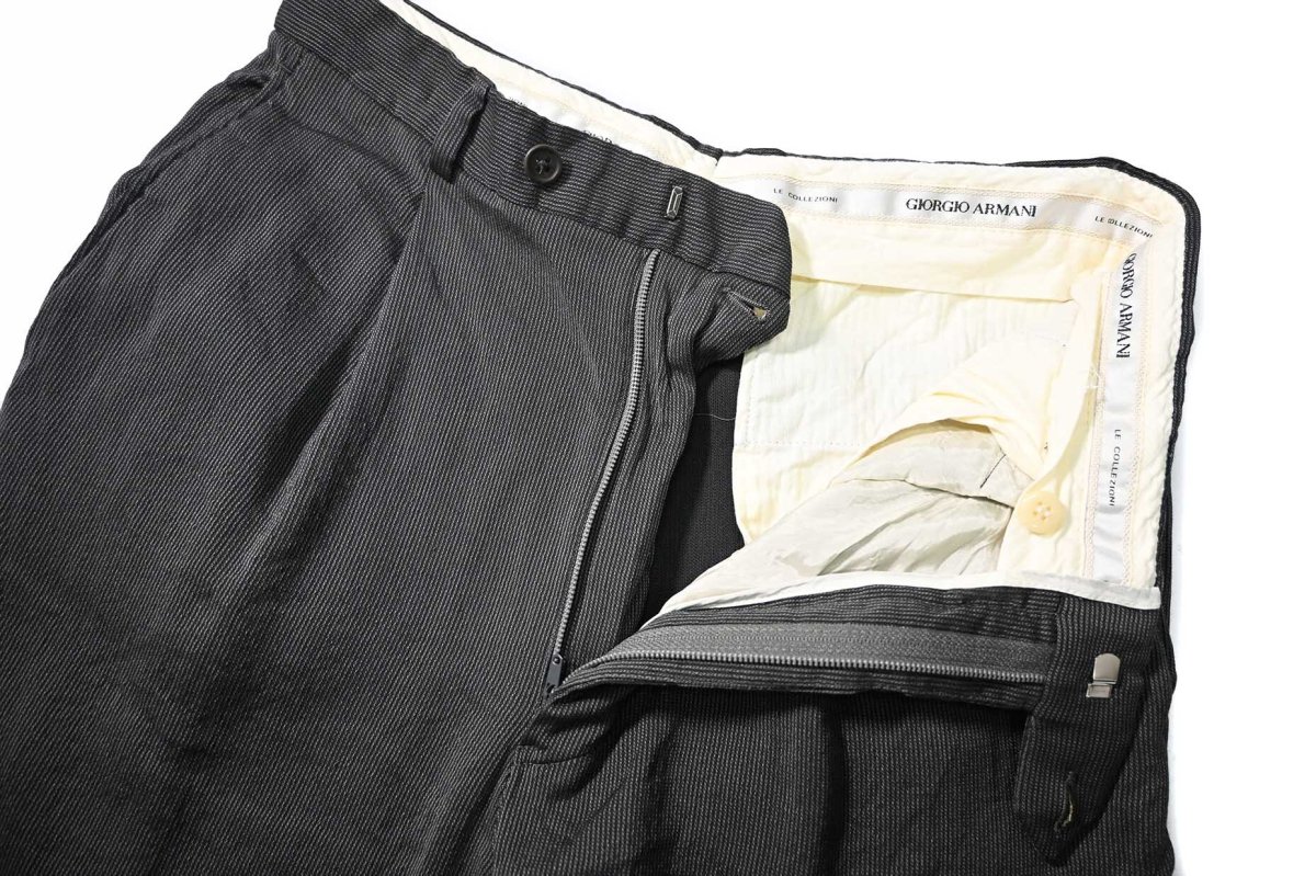 画像4: Used Giorgio Armani Pleated Slacks (4)