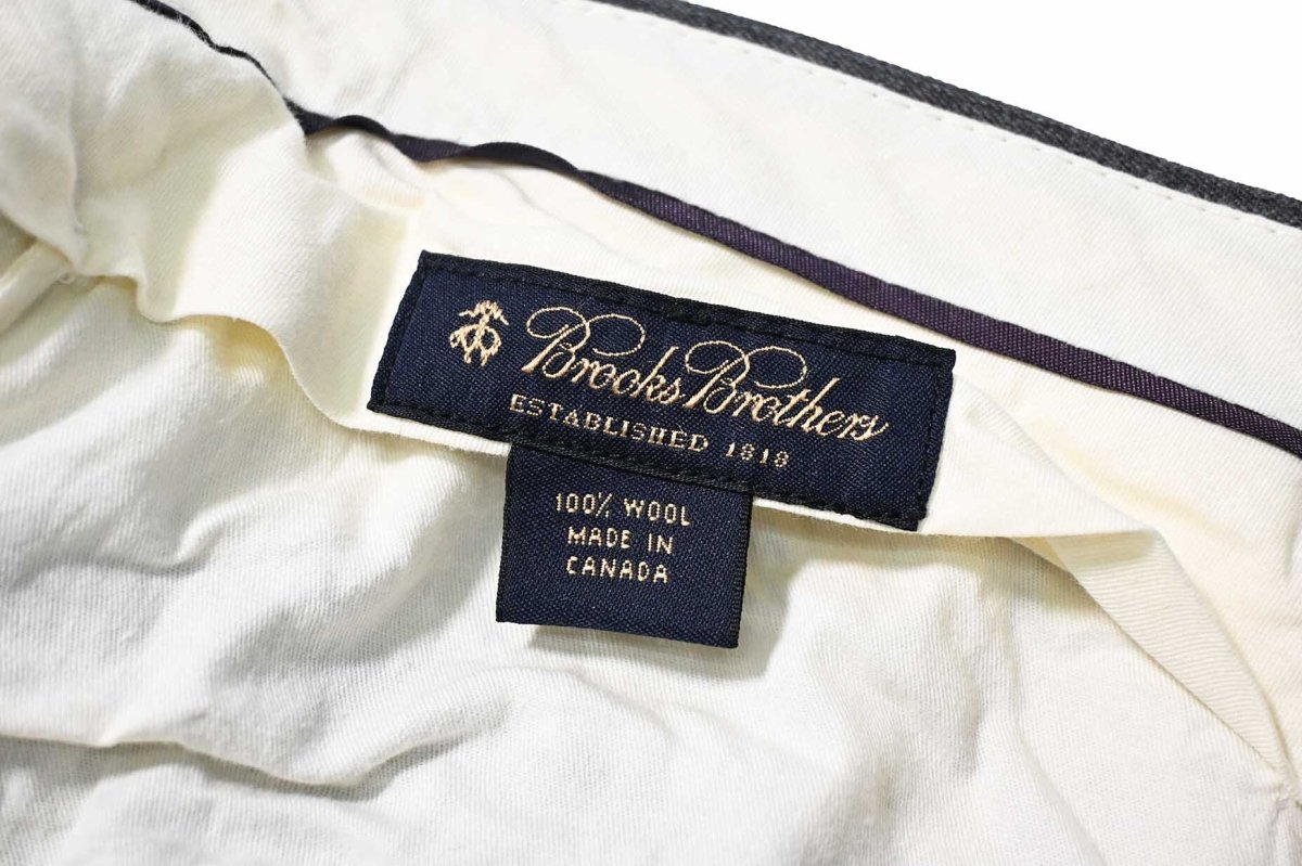画像6: Used Brooks Brothers Wool Pleated Slacks (6)