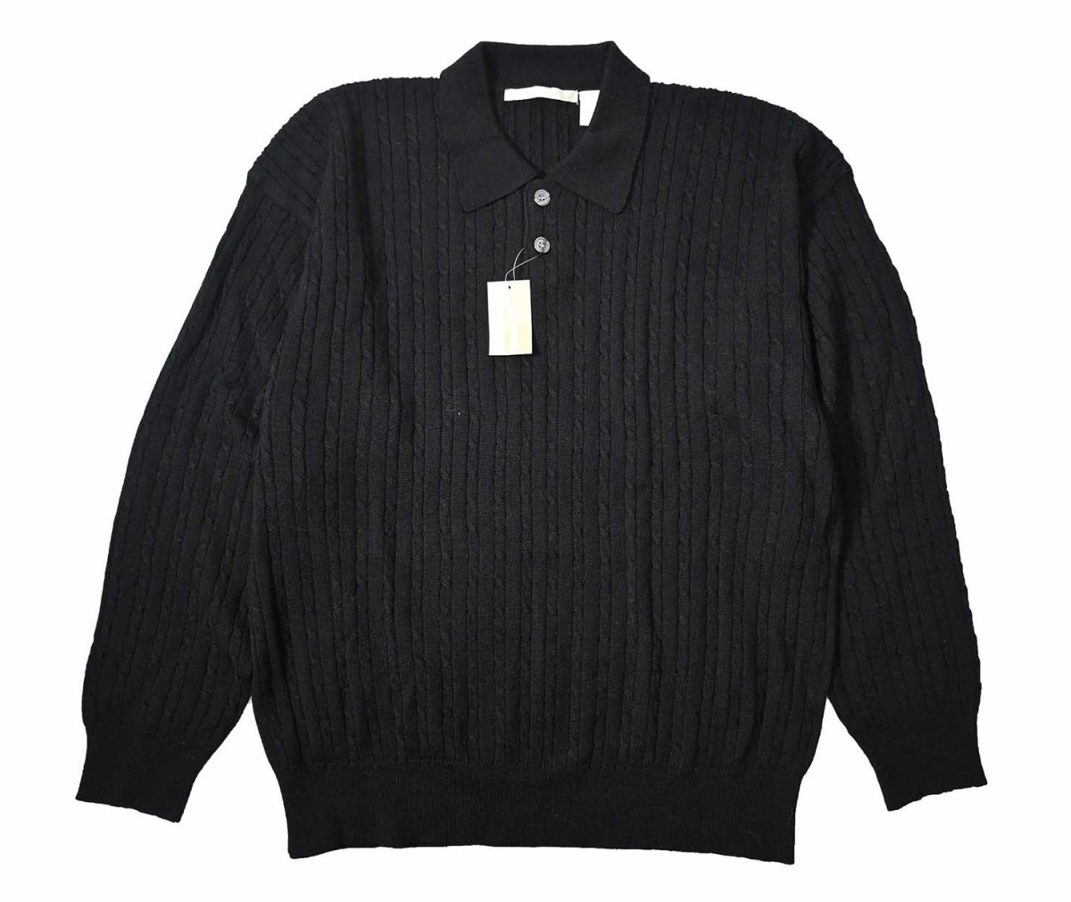 画像1: Deadstock Perry Ellis Wool Knit Polo (1)