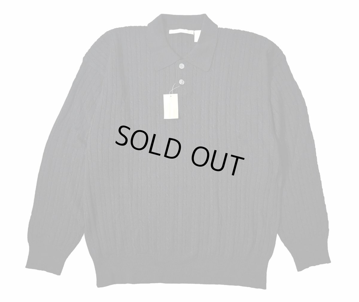 画像1: Deadstock Perry Ellis Wool Knit Polo (1)