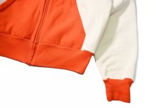 画像3: Deadstock Camber Zip Sweat Hoodie Natural/Orange (3)